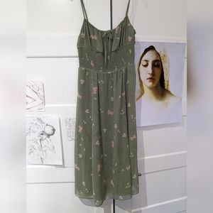 Wilfred Genoa dress, size S, sage frost/heirloom pink